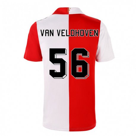 Kandiny Mujer Camiseta Kars Van Veldhoven #56 Ají Blanco 1ª Equipación 2022/23 La Camisa Chile