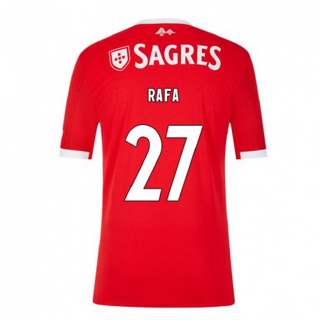 Kandiny Mujer Camiseta Rafa Silva #27 Rojo Neón 1ª Equipación 2022/23 La Camisa Chile