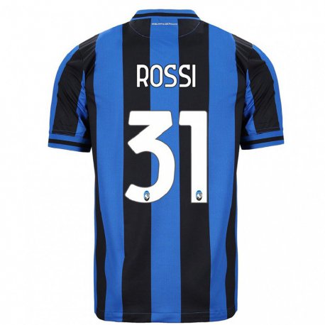 Kandiny Mujer Camiseta Francesco Rossi #31 Azul Negro 1ª Equipación 2022/23 La Camisa Chile