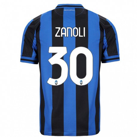 Kandiny Mujer Camiseta Martina Zanoli #30 Azul Negro 1ª Equipación 2022/23 La Camisa Chile