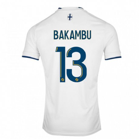 Kandiny Mujer Camiseta Cedric Bakambu #13 Zafiro Blanco 1ª Equipación 2022/23 La Camisa Chile