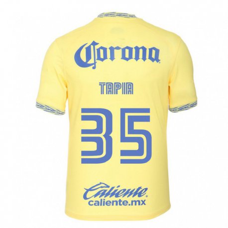 Kandiny Mujer Camiseta Fernando Tapia #35 Limon Amarillo 1ª Equipación 2022/23 La Camisa Chile