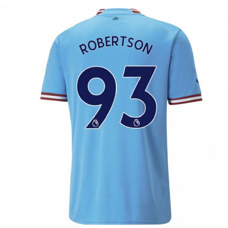Kandiny Mujer Camiseta Alex Robertson #93 Azul Rojo 1ª Equipación 2022/23 La Camisa Chile