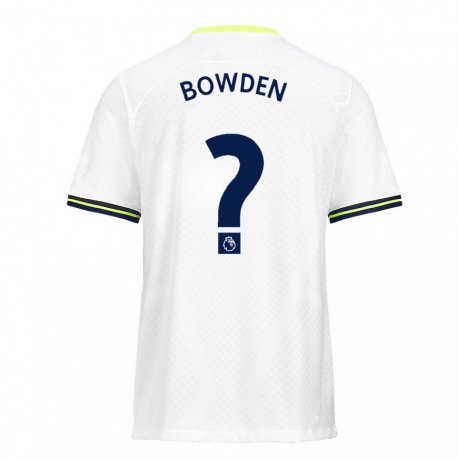 Kandiny Mujer Camiseta Jamie Bowden #0 Blanco Verde 1ª Equipación 2022/23 La Camisa Chile