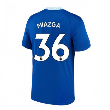 Kandiny Mujer Camiseta Matt Miazga #36 Azul Oscuro 1ª Equipación 2022/23 La Camisa Chile
