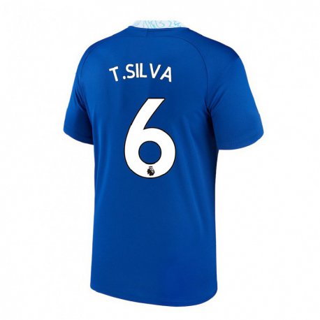 Kandiny Mujer Camiseta Thiago Silva #6 Azul Oscuro 1ª Equipación 2022/23 La Camisa Chile