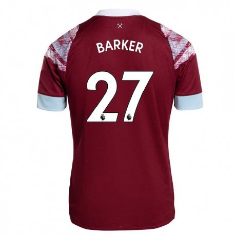 Kandiny Mujer Camiseta Maisy Barker #27 Burdeos 1ª Equipación 2022/23 La Camisa Chile