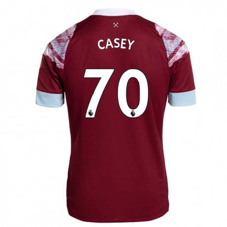 Kandiny Mujer Camiseta Kaelan Casey #70 Burdeos 1ª Equipación 2022/23 La Camisa Chile