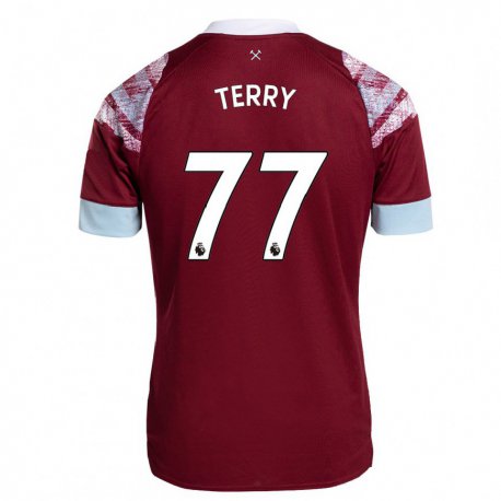 Kandiny Mujer Camiseta Mason Terry #77 Burdeos 1ª Equipación 2022/23 La Camisa Chile