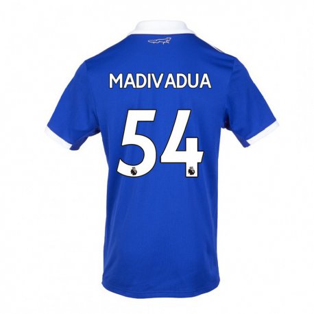Kandiny Mujer Camiseta Wanya Marcal Madivadua #54 Azul Blanco 1ª Equipación 2022/23 La Camisa Chile