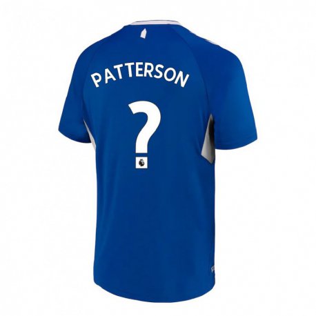Kandiny Mujer Camiseta Jack Patterson #0 Azul Oscuro Blanco 1ª Equipación 2022/23 La Camisa Chile