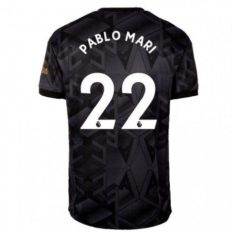 Kandiny Mujer Camiseta Pablo Mari #22 Gris Oscuro 2ª Equipación 2022/23 La Camisa Chile