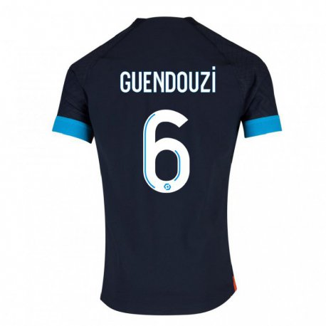 Kandiny Mujer Camiseta Matteo Guendouzi #6 Olímpico Negro 2ª Equipación 2022/23 La Camisa Chile