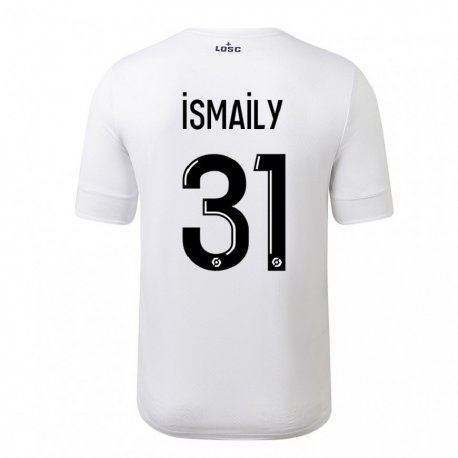 Kandiny Mujer Camiseta Ismaily #31 Carmesí Blanco 2ª Equipación 2022/23 La Camisa Chile