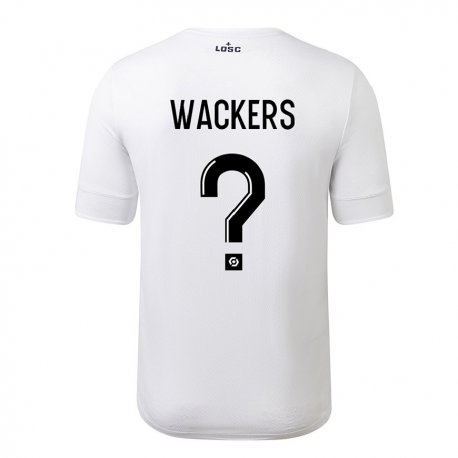 Kandiny Mujer Camiseta Maxime Wackers #0 Carmesí Blanco 2ª Equipación 2022/23 La Camisa Chile