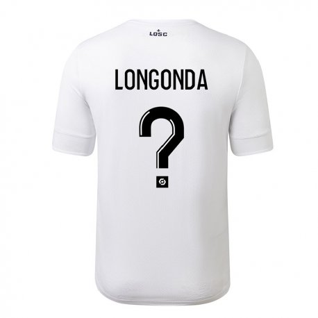 Kandiny Mujer Camiseta Jean-pierre Longonda #0 Carmesí Blanco 2ª Equipación 2022/23 La Camisa Chile