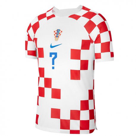 Kandiny Niño Camiseta Croacia Su Nombre #0 Rojo Blanco 1ª Equipación 22-24 La Camisa Chile