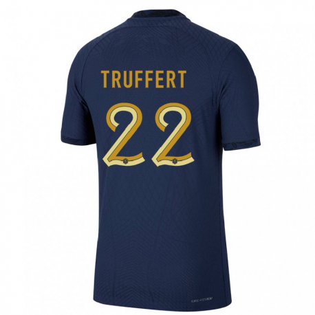 Kandiny Niño Camiseta Francia Adrien Truffert #22 Azul Marino 1ª Equipación 22-24 La Camisa Chile