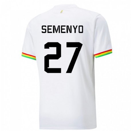 Kandiny Niño Camiseta Ghana Antoine Semenyo #27 Blanco 1ª Equipación 22-24 La Camisa Chile