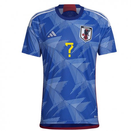 Kandiny Niño Camiseta Japón Su Nombre #0 Azul Real 1ª Equipación 22-24 La Camisa Chile