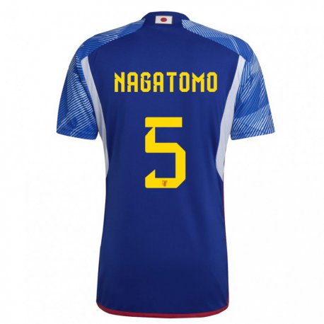 Kandiny Niño Camiseta Japón Yuto Nagatomo #5 Azul Real 1ª Equipación 22-24 La Camisa Chile