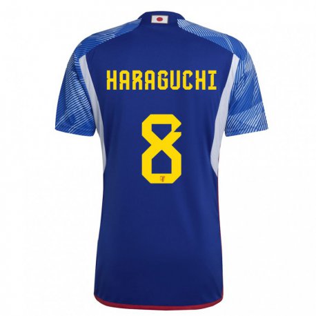 Kandiny Niño Camiseta Japón Genki Haraguchi #8 Azul Real 1ª Equipación 22-24 La Camisa Chile