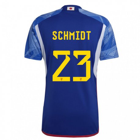 Kandiny Niño Camiseta Japón Daniel Schmidt #23 Azul Real 1ª Equipación 22-24 La Camisa Chile