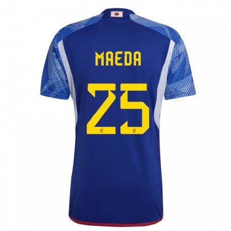 Kandiny Niño Camiseta Japón Daizen Maeda #25 Azul Real 1ª Equipación 22-24 La Camisa Chile