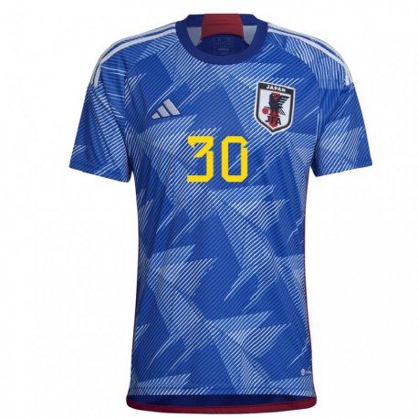Kandiny Niño Camiseta Japón Kosei Tani #30 Azul Real 1ª Equipación 22-24 La Camisa Chile