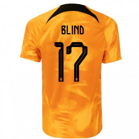 Kandiny Niño Camiseta Países Bajos Daley Blind #17 Naranja Láser 1ª Equipación 22-24 La Camisa Chile