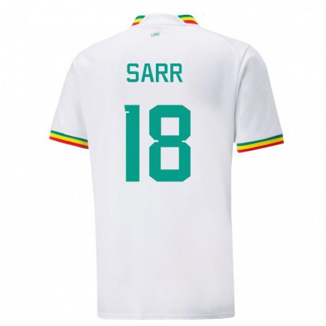 Kandiny Niño Camiseta Senegal Ismaila Sarr #18 Blanco 1ª Equipación 22-24 La Camisa Chile