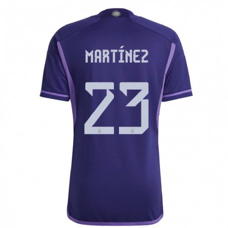 Kandiny Niño Camiseta Argentina Emiliano Martinez #23 Morado 2ª Equipación 22-24 La Camisa Chile