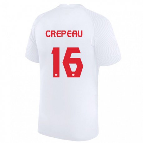 Kandiny Niño Camiseta Canadá Maxime Crepeau #16 Blanco 2ª Equipación 22-24 La Camisa Chile