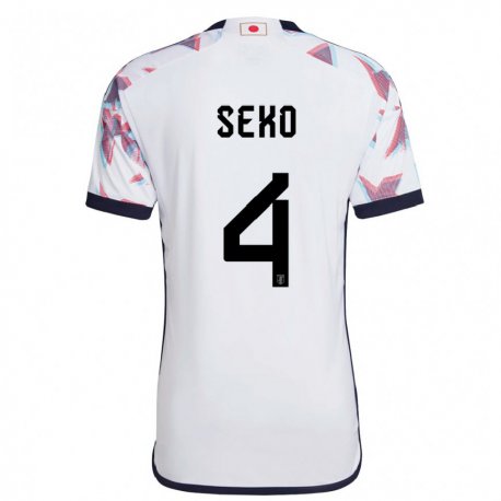 Kandiny Niño Camiseta Japón Ayumu Seko #4 Blanco 2ª Equipación 22-24 La Camisa Chile