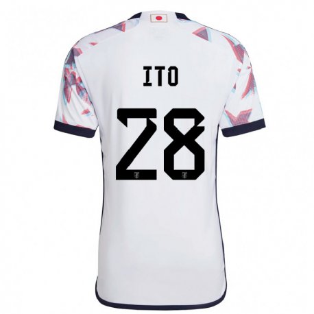Kandiny Niño Camiseta Japón Hiroki Ito #28 Blanco 2ª Equipación 22-24 La Camisa Chile