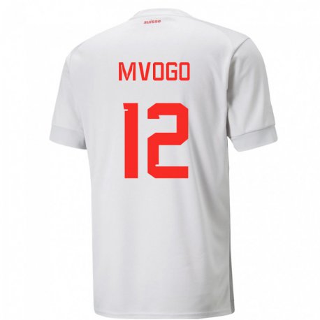 Kandiny Niño Camiseta Suiza Yvon Mvogo #12 Blanco 2ª Equipación 22-24 La Camisa Chile
