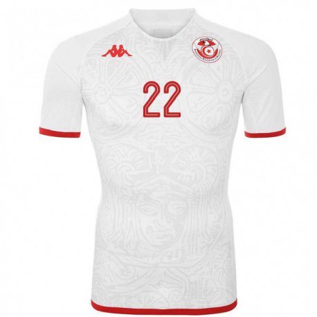 Kandiny Niño Camiseta Túnez Bechir Ben Said #22 Blanco 2ª Equipación 22-24 La Camisa Chile