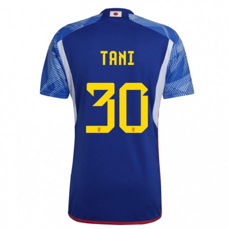 Kandiny Hombre Camiseta Japón Kosei Tani #30 Azul Real 1ª Equipación 22-24 La Camisa Chile