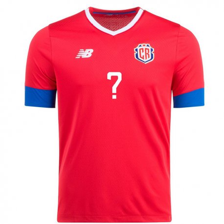 Kandiny Hombre Camiseta Costa Rica Su Nombre #0 Rojo 1ª Equipación 22-24 La Camisa Chile