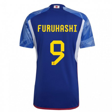 Kandiny Mujer Camiseta Japón Kyogo Furuhashi #9 Azul Real 1ª Equipación 22-24 La Camisa Chile