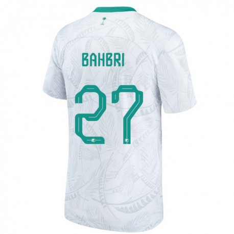 Kandiny Mujer Camiseta Arabia Saudita Hatan Bahbri #27 Blanco 1ª Equipación 22-24 La Camisa Chile