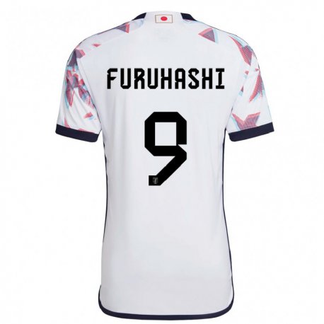 Kandiny Mujer Camiseta Japón Kyogo Furuhashi #9 Blanco 2ª Equipación 22-24 La Camisa Chile