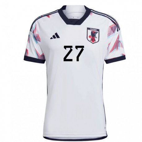 Kandiny Mujer Camiseta Japón Yuki Soma #27 Blanco 2ª Equipación 22-24 La Camisa Chile