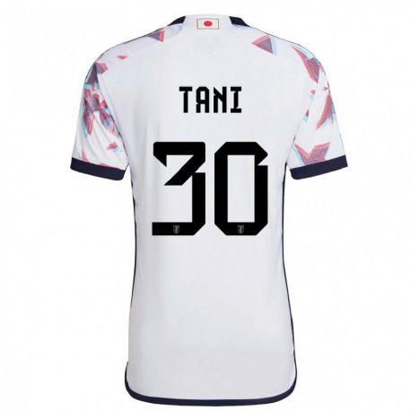 Kandiny Mujer Camiseta Japón Kosei Tani #30 Blanco 2ª Equipación 22-24 La Camisa Chile