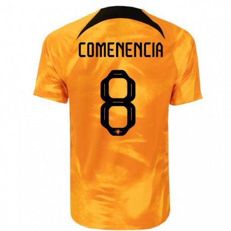 Kandiny Niño Camiseta Países Bajos Livano Comenencia #8 Naranja Láser 1ª Equipación 22-24 La Camisa Chile