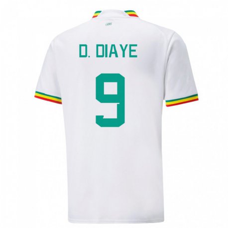 Kandiny Niño Camiseta Senegal Dialy N Diaye #9 Blanco 1ª Equipación 22-24 La Camisa Chile