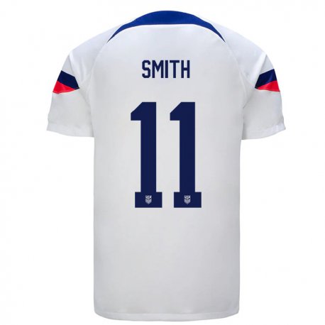 Kandiny Niño Camiseta Estados Unidos Sophia Smith #11 Blanco 1ª Equipación 22-24 La Camisa Chile