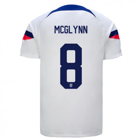 Kandiny Niño Camiseta Estados Unidos Jack Mcglynn #8 Blanco 1ª Equipación 22-24 La Camisa Chile