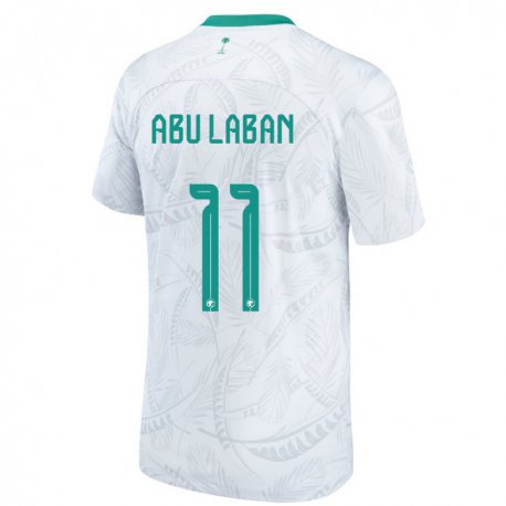 Kandiny Niño Camiseta Arabia Saudita Dalia Abu Laban #11 Blanco 1ª Equipación 22-24 La Camisa Chile