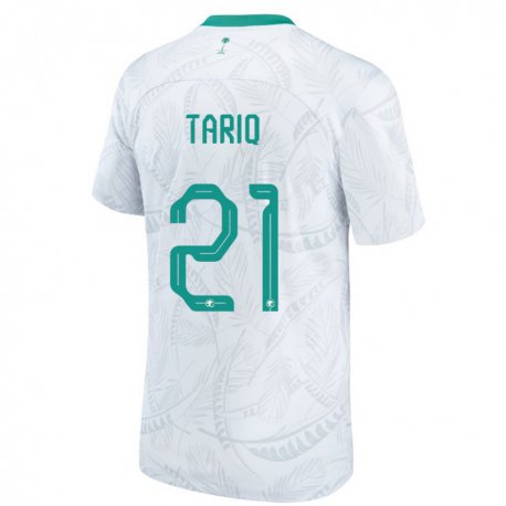 Kandiny Niño Camiseta Arabia Saudita Juri Tariq #21 Blanco 1ª Equipación 22-24 La Camisa Chile